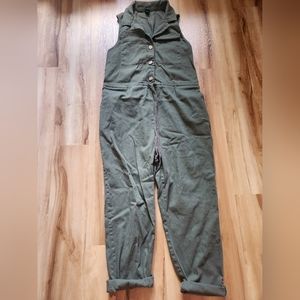 EUC Target Wild Fable Utility Jumpsuit in Khaki Green (Sz L)